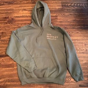 Backseat Lovers Waiting To Spill Hoodie Forest Green
